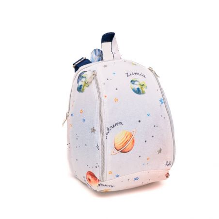 Children's backpack "Planets" white