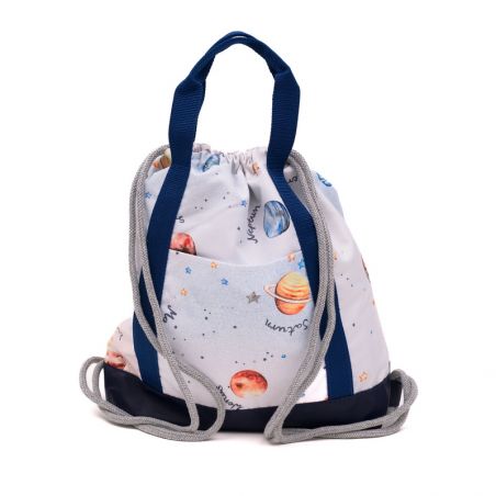 Sack-Backpack "Planets" white