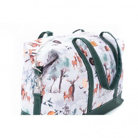 Birthing/travel bag "Wild dreams" with green