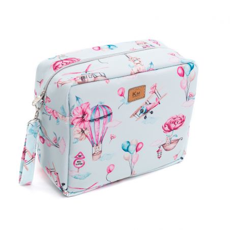 Kosmetická taška "Mraky pro dívky" mint XL