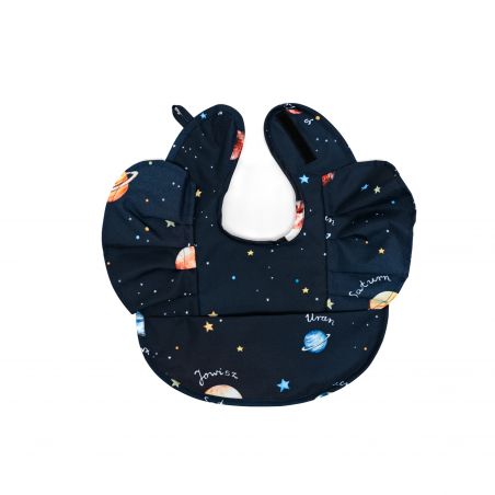Bib with frill "Planets"